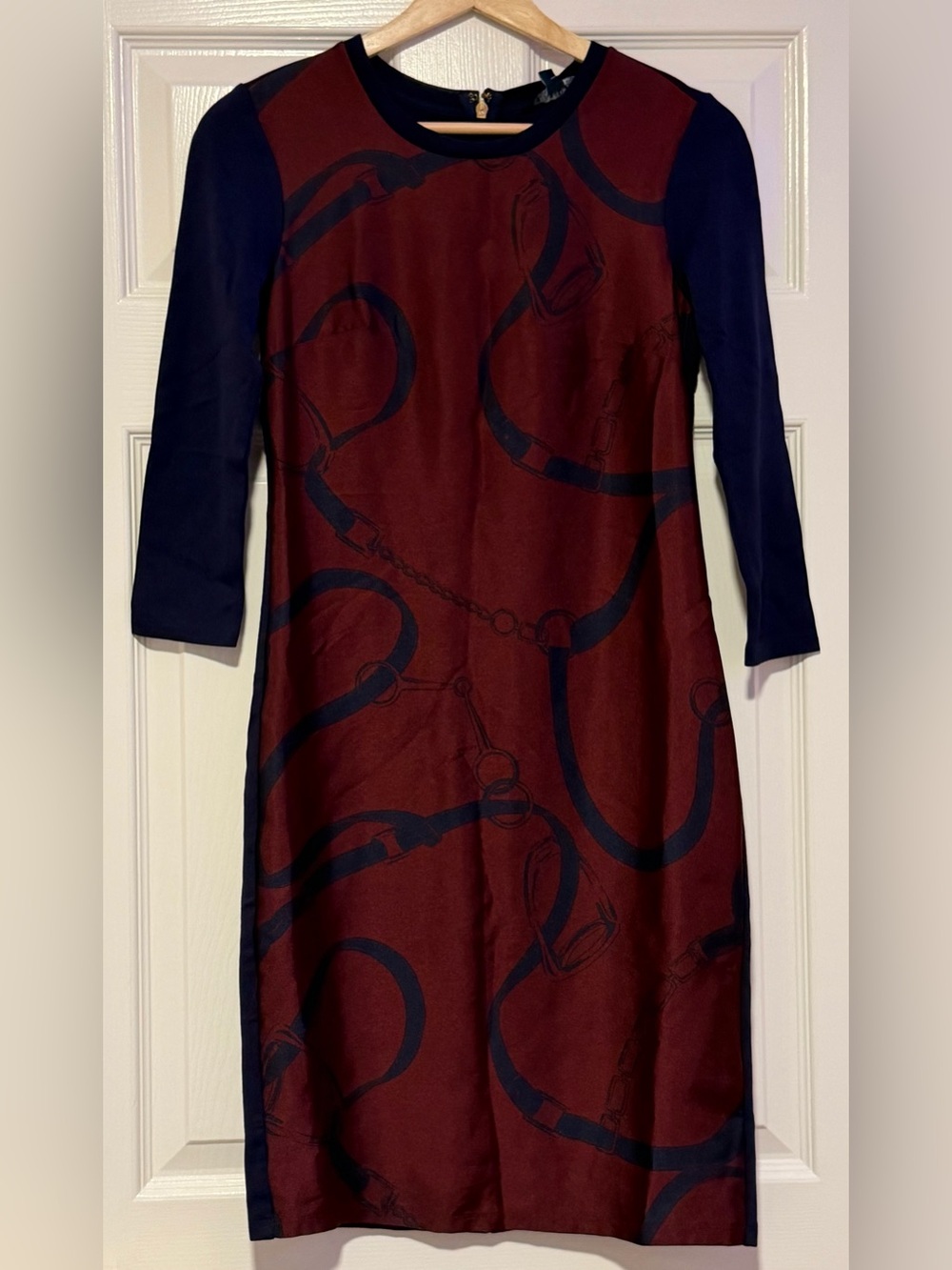 Women’s Ralph Lauren Size Small Womans Maroon Shift Dress Size XXS